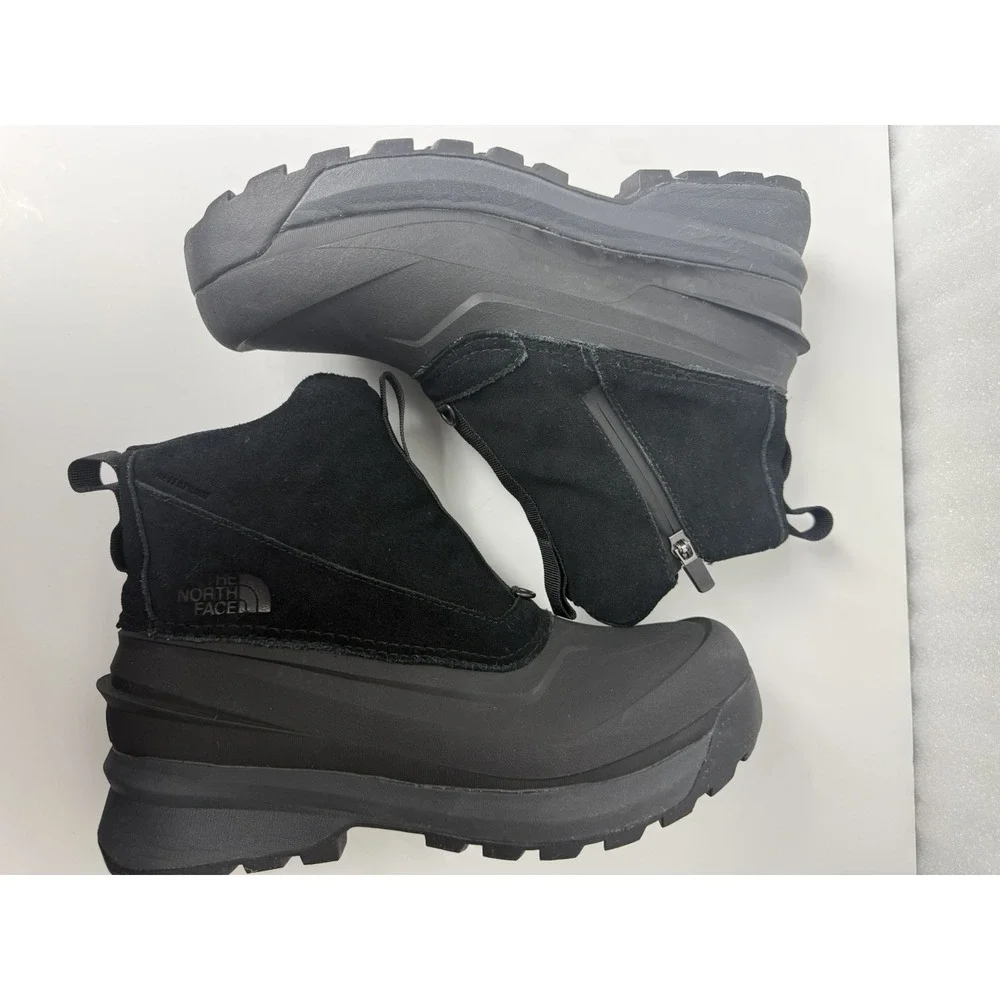 THE NORTH FACE MEN'S CHILKAT V ZIP WATERPROOF BOOTS SIZE 9 TNF BLACK NF0A5LW4